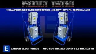 15 KVA Portable Power Distribution, 480-208Y/120V 3PH, Terminal Lugs