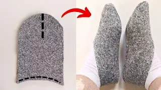 🔥How To Sew Socks/Slippers✅It's So Easy For Beginners.Sewing Tutorial Tips and Tricks
