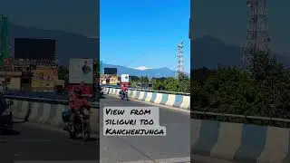 View from siliguri too Kanchenjunga I love it 😍 #shorts #viral #subscribe #like  #hills
