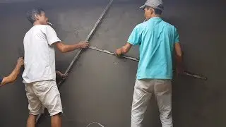 Most Satisfying Techniques Construction Plasters Wall Skill Fastest Building  Compilation