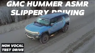 GMC HUMMER ASMR DRIVE (Slippery roads) || POV ASMR Review || Test drive