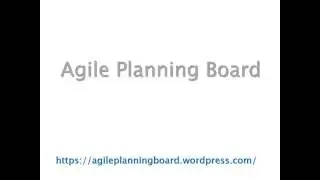 Agile Planning Board   Overview
