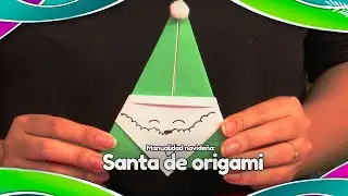 Manualidad navideña: Santa de origami | Notichicos