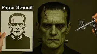 It Looks Complicated... But it's Stuipid Easy! Frankenstein Airbrush LIVE!