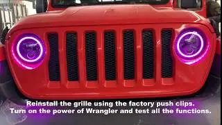 Jeep Wrangler JL RGB Halo Headlights Installation Instructions | AMOffRoad