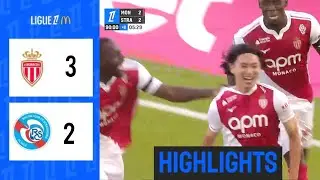 Monaco vs Strasbourg (3-2) R&eacute;sum&eacute; | Ligue 1 2025 | AS Manaco - Strasbourg | But Takumi Minamino 