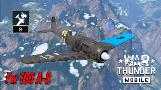 Fw 190 A-8: Forced to dogfight (8 kills) - War Thunder Mobile 
