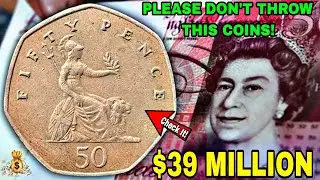 The 5 Most Valuable & Rare 50 Pence Coins from the UK That Could Change Your Life!
