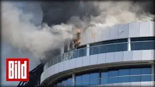 Hotelbrand in Dubai - BILD-Reporter vor Ort