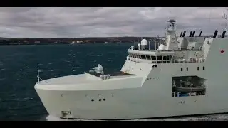 As&iacute; es la nueva patrullera el&eacute;ctrica HMCS Harry DeWolf  de la Armada canadiense
