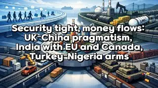 [audio] Security tight, money flows:UK&ndash;China pragmatism,India with EU and Canada,Turkey&ndash;Nigeria arms