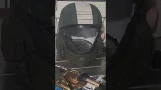 Halo ODST Helmet Paint work #cosplay #haloodst #halo #3dprinted #art #craft #nostalgia #gaming