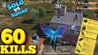 60 solo KILLS!!😱ALL PRO PLAYERS RUSHED ME IN ERANGEL PUBG MOBILE🔥