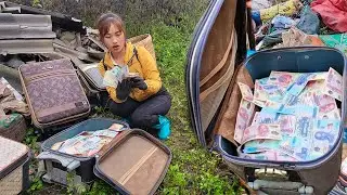 Wow, I found a huge amount of money at an abandoned landfill - lucky girl!