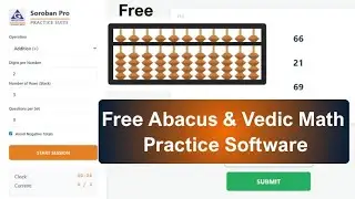 FREE ABACUS AND VEDIC MATH PRACTICE SOFTWARE