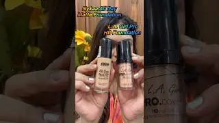Nykaa All Day Matte Foundation LA Girl Foundation #nykaa #foundation  #mattefoundation #shorts