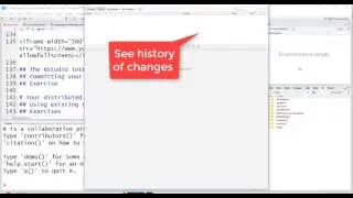 Around the RStudio source control interface
