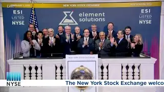 Element Solutions Inc (NYSE: ESI) Rings the NYSE Opening Bell.