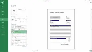 Excel Tutorial 3: Printing from Excel