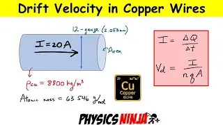 How to Calculate Drift Velocity in Copper Wires