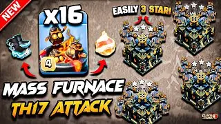 TH17 FURNACE Attack Clash of Clans | TH17 Attack Strategy With FURNACE | Town Hall 17 Furnace Attack