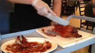 Peking Duck Carving at Sun Wah in Chicago