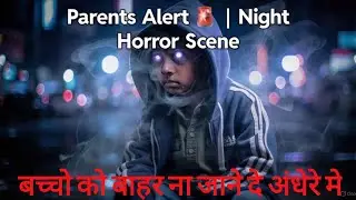 Parents Alert 🚨 | Night Horror Scene | बच्चों को रात में बाहर न भेजें