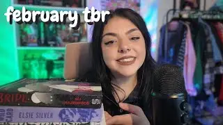 asmr | february tbr | whisper rambles, book tapping and page flipping