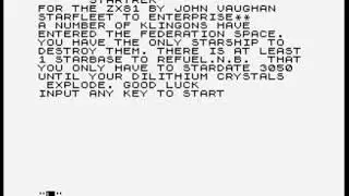 Star Trek by Macronics (ZX81)