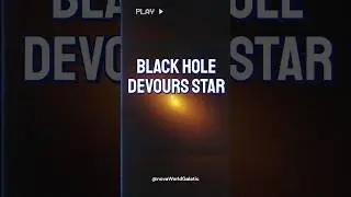 Black hole devours star #reels #space #blackhole