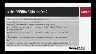 BeneFLEX Qualified Small Employer HRA (QSEHRA)