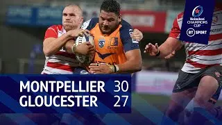 Montpellier vs Gloucester (30-27) | Heineken Champions Cup highlgihts