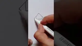 Draw with letter H #housedrawing #hforhouse #easydrawing