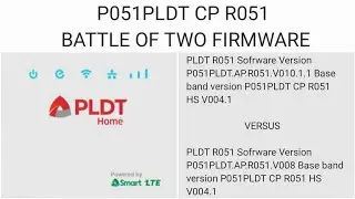 PLDT R051 Software V010.1.1 V004.1 V.S PLDT R051 Software V008  V004.1 Same Modem, Sim Card & Set Up