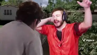 miniature lad pledges his allegiance (minitom AI)