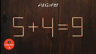 1 STICK CHANGES EVERYTHING! 🤯 Matchstick Puzzle Solution #viralvideo#video