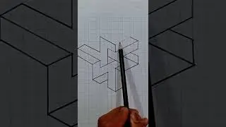 Amazing 3D Illusion Drawing Step by Step | Pencil Art Tutorial #drawing #3ddrawing #art #easydrawing