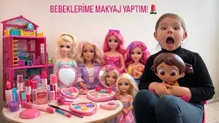NİLOYA VE BEBEKLERİME MAKYAJ YAPTIM❗️💄|EVDE OYUN VE &Ccedil;OCUK VİDEOLARI 