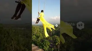 Shon's Shorts AI Videos: I made a Bali swing flying dress photoshoot too! #aicreator #kidshorts