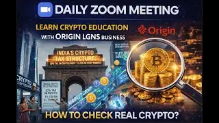 Crypto Education  Portfolio management with Origin Lgns I Live Bussiness Presentation I ORIGIN WORLD