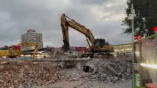 台鐵 舊中壢車站 前站 拆除作業