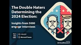 The Double Haters Determining the 2024 Election Insights from 5000 Engage Interviews