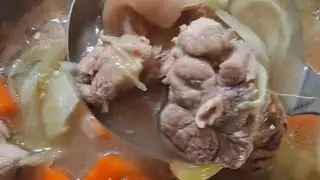 Pork Leg Soup||Fast Cooking||Countryside Cooking||Man Cooking #food