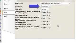 Customize Sportsbook Insider Live Odds: Miscellaneous Settings - Sports Insights Video