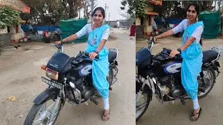 Bike ride with Saree 