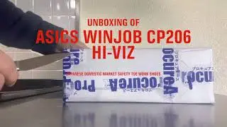 Unboxing of Asics Winjob CP206 Hi-Viz safety toe work shoes.