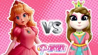 Royal Transformation: My Talking Angela Becomes Princess Peach! Magical Makeover & Fun Adventures!