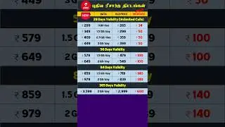 Airtel New Recharge Plan 2024 | Tamil