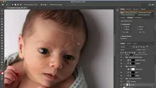 Workflow complet de retouche de peau bébé sur Photoshop