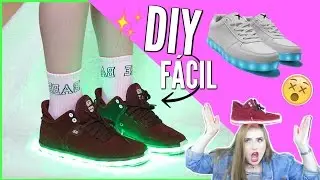 DIY Incrível: TÊNIS DE LED || Idéia que Você Deveria Tentar Fazer